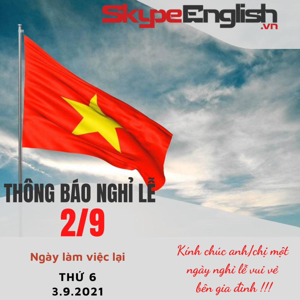 THÔNG BÁO NGHỈ LỄ 2/9/2021