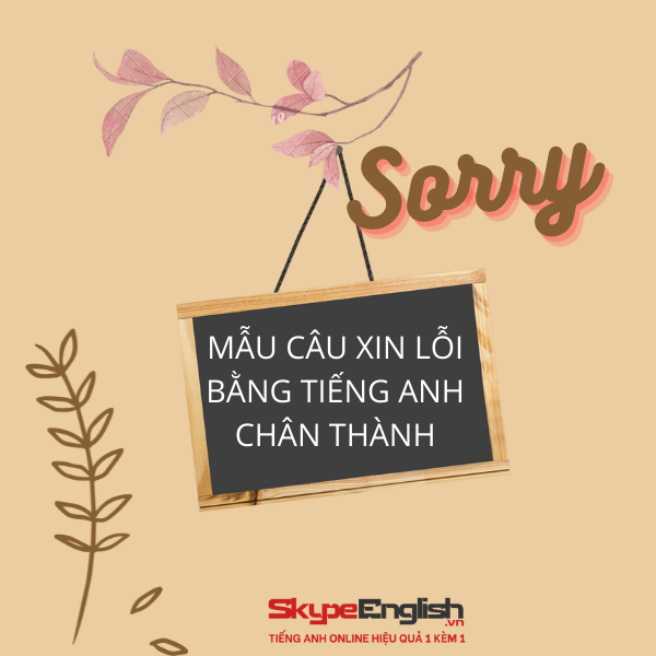 Cách nói khác để xin lỗi trong tiếng Anh