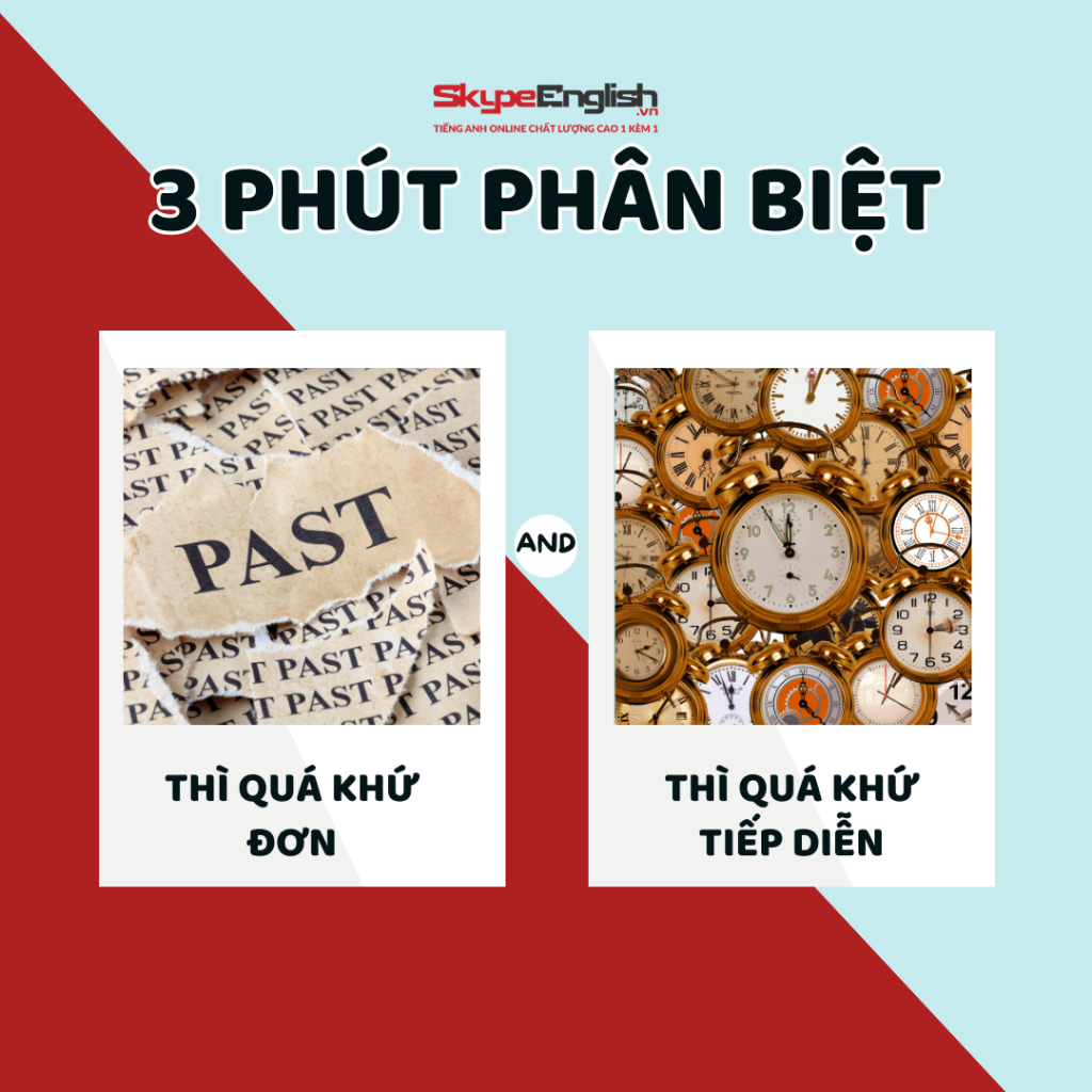 3 phút phân biệt quá khứ đơn và quá khứ tiếp diễn