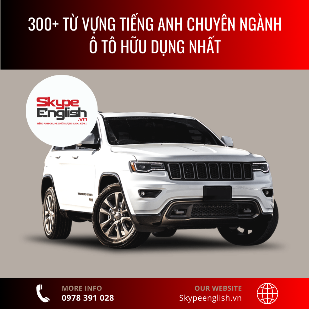 300+ từ vựng tiếng Anh chuyên ngành ô tô hữu dụng nhất 300+ từ vựng tiếng Anh chuyên ngành ô tô hữu dụng nhất