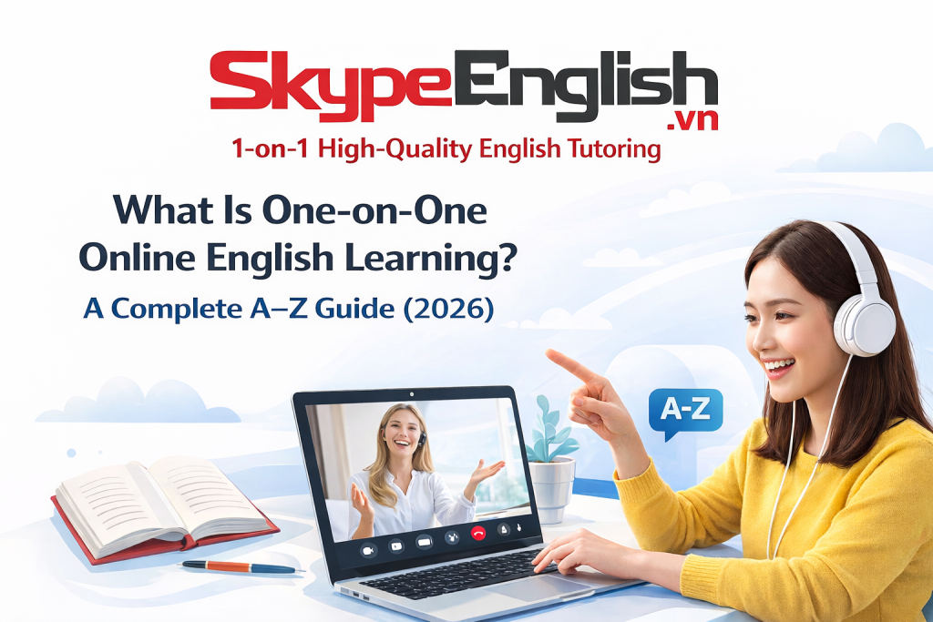 Học tiếng Anh online 1 kèm 1 là gì? Hướng dẫn đầy đủ từ A–Z (2026)