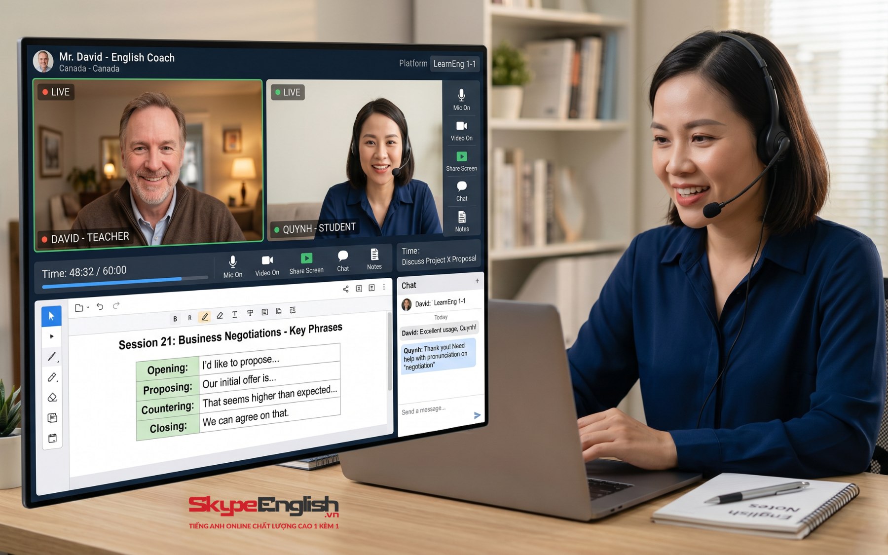 Học tiếng Anh online 1 kèm 1: Cách tiếp cận giúp não bộ ghi nhớ nhanh hơn và tối ưu hiệu quả giao tiếp cho người đi làm