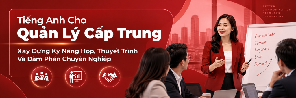 Tiếng Anh Cho Quản Lý Cấp Trung: Xây Dựng Kỹ Năng Họp, Thuyết Trình Và Đàm Phán Chuyên Nghiệp Tiếng Anh Cho Quản Lý Cấp Trung: Xây Dựng Kỹ Năng Họp, Thuyết Trình Và Đàm Phán Chuyên Nghiệp